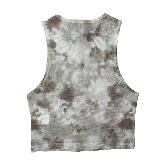 Motel Rocks green tie dye mesh high neck tank top - Picture 4 of 4